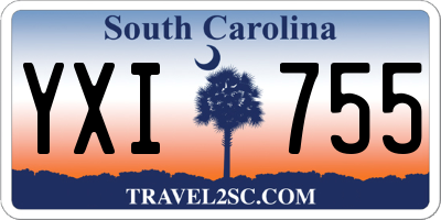 SC license plate YXI755