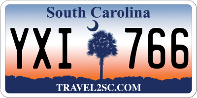 SC license plate YXI766