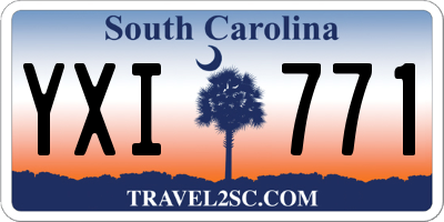 SC license plate YXI771