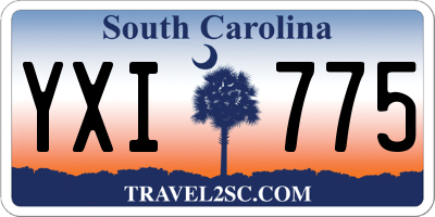 SC license plate YXI775