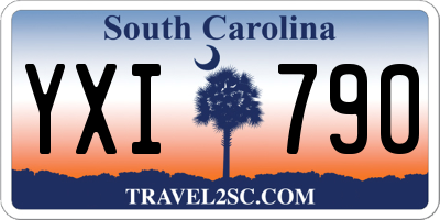 SC license plate YXI790
