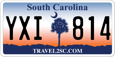 SC license plate YXI814
