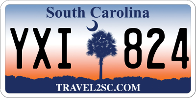 SC license plate YXI824