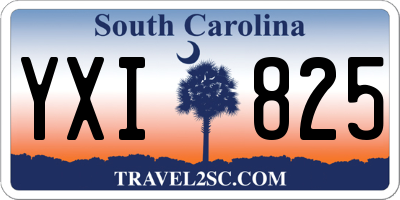 SC license plate YXI825