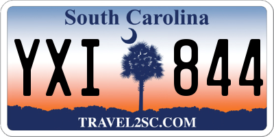 SC license plate YXI844