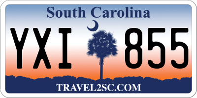 SC license plate YXI855
