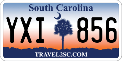 SC license plate YXI856