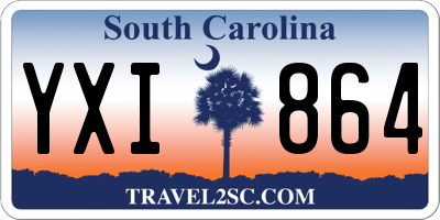 SC license plate YXI864