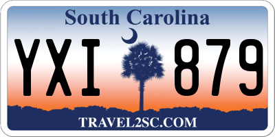 SC license plate YXI879