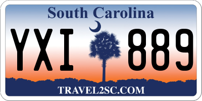 SC license plate YXI889