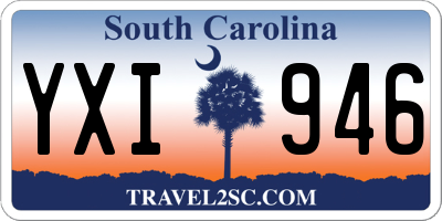 SC license plate YXI946