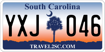 SC license plate YXJ046