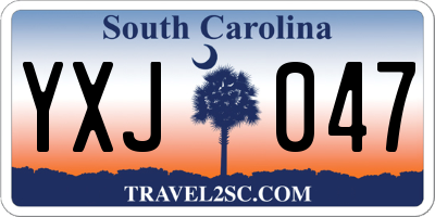 SC license plate YXJ047
