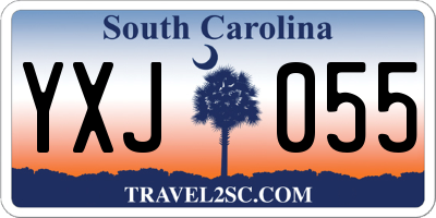 SC license plate YXJ055