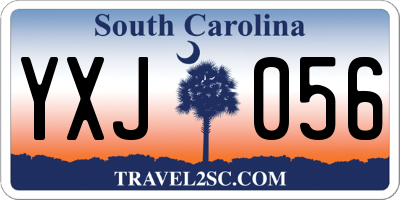 SC license plate YXJ056