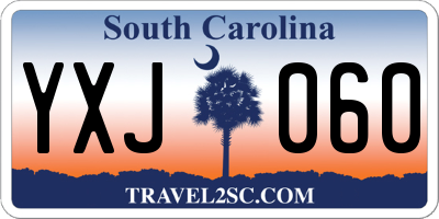 SC license plate YXJ060