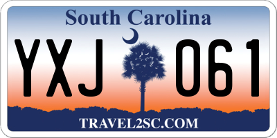 SC license plate YXJ061
