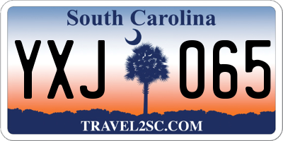 SC license plate YXJ065