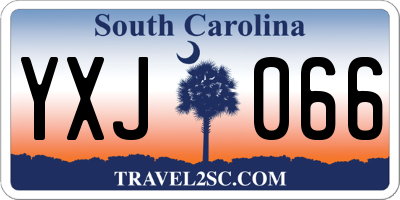 SC license plate YXJ066