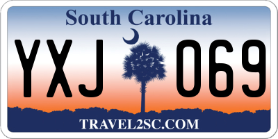 SC license plate YXJ069