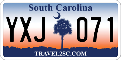 SC license plate YXJ071