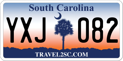 SC license plate YXJ082