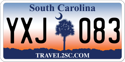 SC license plate YXJ083