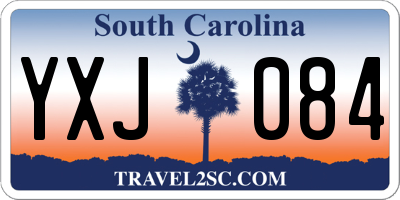 SC license plate YXJ084