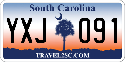 SC license plate YXJ091
