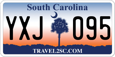 SC license plate YXJ095