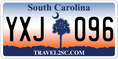SC license plate YXJ096