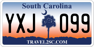 SC license plate YXJ099
