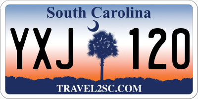 SC license plate YXJ120