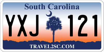 SC license plate YXJ121