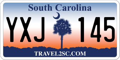 SC license plate YXJ145