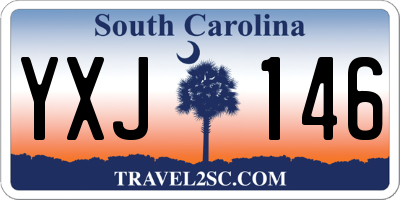 SC license plate YXJ146