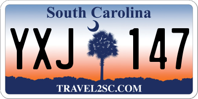 SC license plate YXJ147
