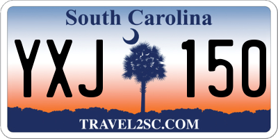 SC license plate YXJ150