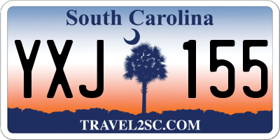 SC license plate YXJ155