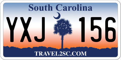 SC license plate YXJ156