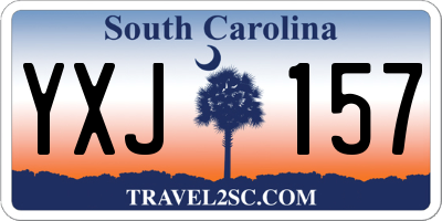 SC license plate YXJ157