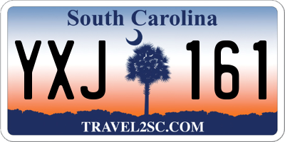 SC license plate YXJ161