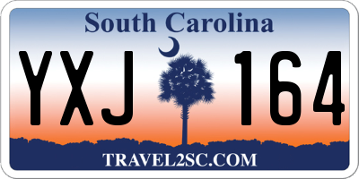 SC license plate YXJ164