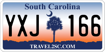 SC license plate YXJ166