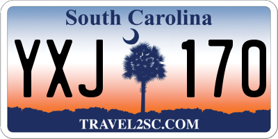 SC license plate YXJ170