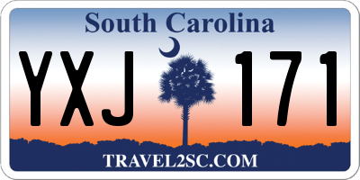 SC license plate YXJ171