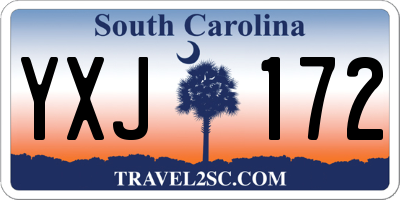 SC license plate YXJ172