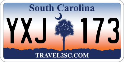 SC license plate YXJ173