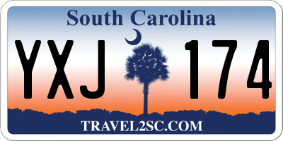 SC license plate YXJ174
