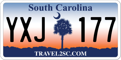 SC license plate YXJ177